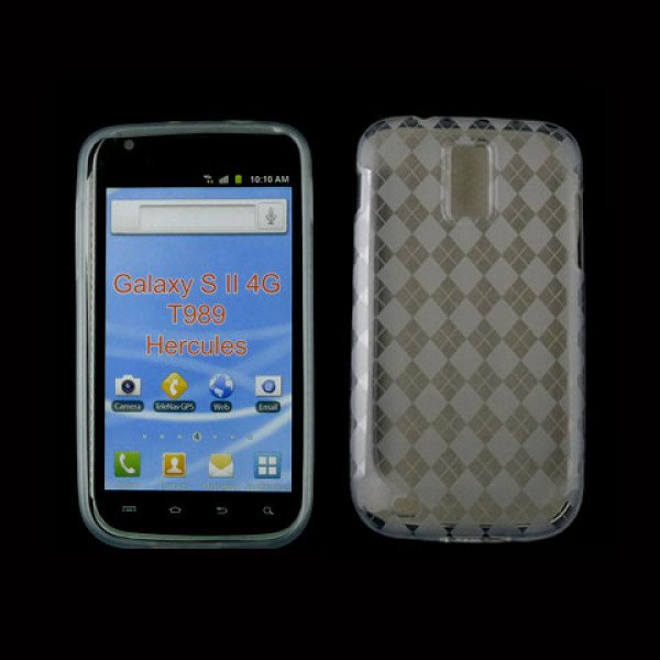Wholesale Samsung Galaxy S2 T989 Pattern TPU Gel Case (Clear)